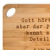Mr. & Mrs. Panda Bambus - Schneidebrett Spruch Pfarrer Details