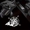 2PCS Compass Car Door Light Logo Projector LED Welcome Lamp