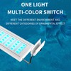 LED Aquarium Light Professional 4 Rows Splashproof Natural Lighting Simulation