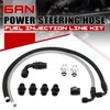 PQY 25Inch 6AN Power Steering Pump Hose Kit Compatible with
