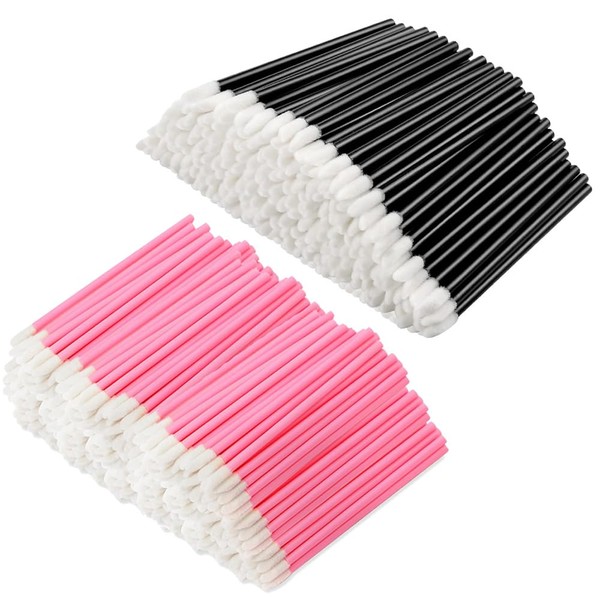 600 pcs Disposable Lip Brushes Kit Brush Wands Brushes Cotton