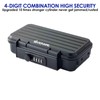 Portable Lock Box, 4-Digit Combination Safe Boxes with Detachable Cable,