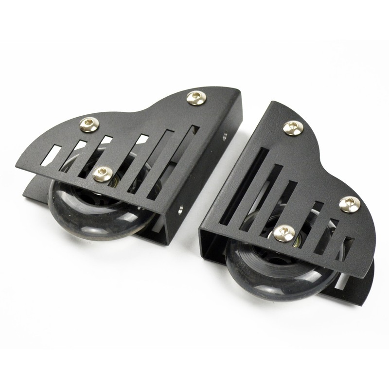 DIYHD 8FT Rolling Ladder Hardware Sliding Rail,Top Roller,Floor Wheel with