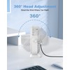 TriPole Desk Fan USB Powered Mini Portable Fan, 3 Speeds