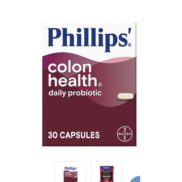 Nature Made Phillips Colon Health Daily Probiotic 4-in-1 Gas Bloating