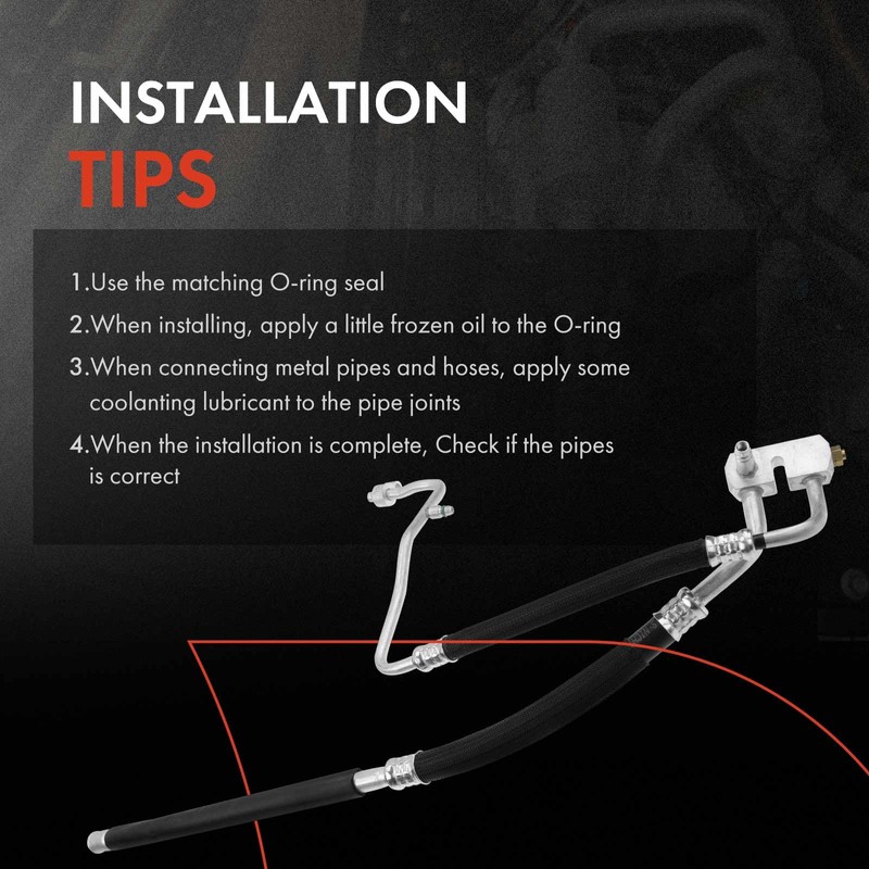 A-Premium A/C Suction and Discharge Line Hose Assembly Compatible with