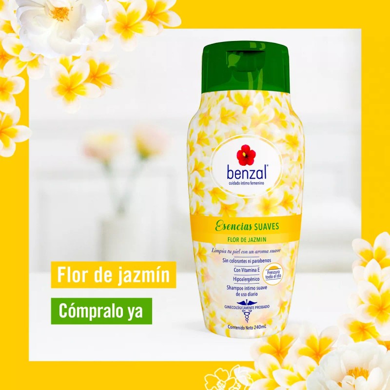 Benzal Jabón Íntimo Benzal Wash Flor De Jazmín 3 Pack