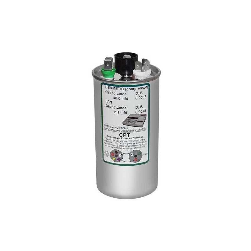Daikin CAP050400440CT Replacement - 40 + 5 uf/Mfd 370/440 VAC