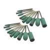 Luo ke 20 Pcs Rubber Polishing Bits, 1/8'' Shank Silicone