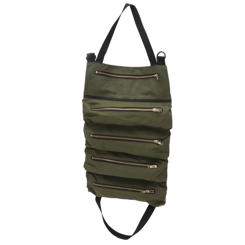 Car Back Seat Tool Storage Bag Canvas Garden Foldable Roll