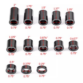 SI ID 3/4" OD 1 1/8" Wheel Axle Spacers Kit For Harley Softail Dyna Fatboy Touring