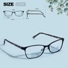 LKEYE Bifocal Reading Glasses Women Blue Light Blocking With Clear