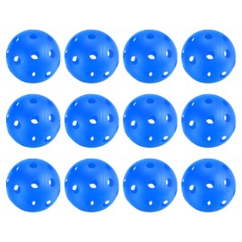 PATIKIL Outdoor Pickleball Balls 26 Holes Pickleball 12 Pack Pickleball Balls for Amateurs Indoor and Outdoor Sport, Blue