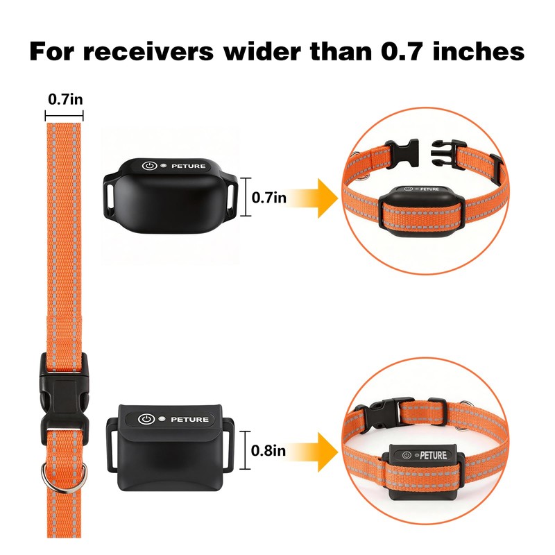 Dog Shock Collar Replacement Strap, Compatible with Peture Jugbow Bousnic