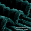 RUIKASI Fleece Throw Blanket for Sofa - Single Fluffy Emerald