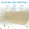 Art3d 4-Pack Glue-On Herringbone Wainscoting Panel for Interior Wall Decor