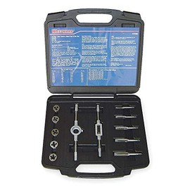 Westward 1PZ39 Tap/Die Set, 12 Pieces