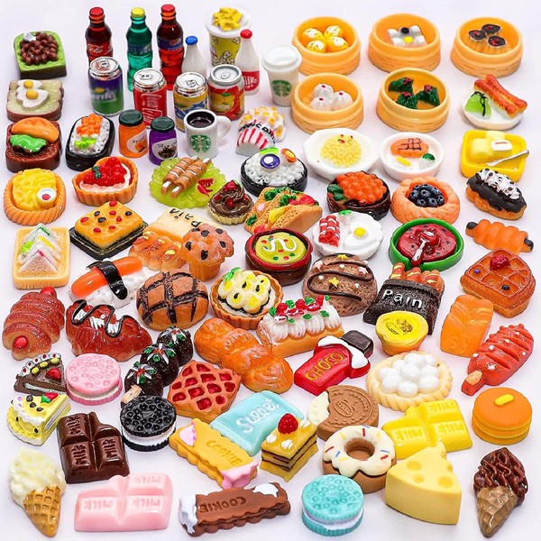 80 PCS Mini Food, Miniverse Make it Mini Food, Miniature