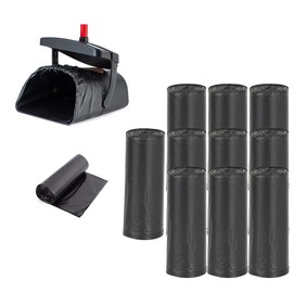 Dog Poop Bags Unscented Standard Extra Thick Waste Bag Refill Rolls For Dogs Black - 10 Rolls (200 Bags)