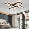 Shine LUEST Modern LED Ceiling Lights for Bedroom 26" Dimmable