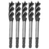 5Pcs Woodworking Drill Bit Metal Hole Saw Auger Bit 4‑Fulte
