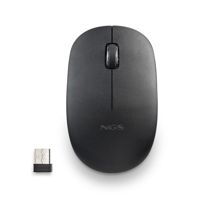 NGS Fog Pro Black - Wireless Mouse, 1000 DPI Optical