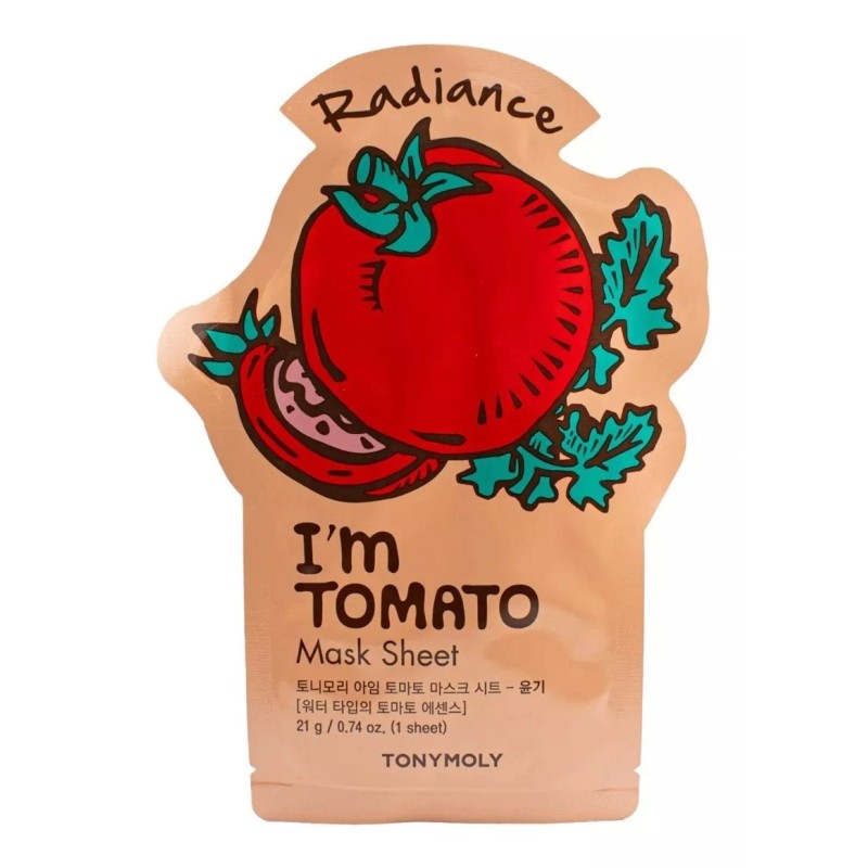 Tonymoly Mascarilla Facial Tomate Hidratación Piel Ratiante Tonymoly