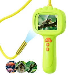 Borescope Snake Camera with Light for Kids, Outdoor Educational STEM Toys, Science Gifts for 5 Year Old Boy, Camping Nature Activities, Best Birthday Gift for Boys, Girls Ages 4,5,6,7,8,9,10 Years Old