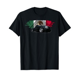 Trokiando OBS Truck slammed low Mexican Flag Colors T-Shirt