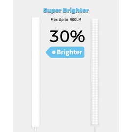 ASOKO Plug-in Under Cabinet Lighting, 24Inch LED Workbench Lights with Super Brighten 900Lumen and Dimmable 6000K Cool White, Memory Function Desk Lamp for Kitchen Sink/Desk/Workbench