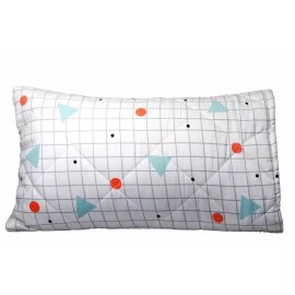 Greenbuds Jack & Jill Organic Cotton Quilted Pillow Cover  - Yellow (Jack) - NEW