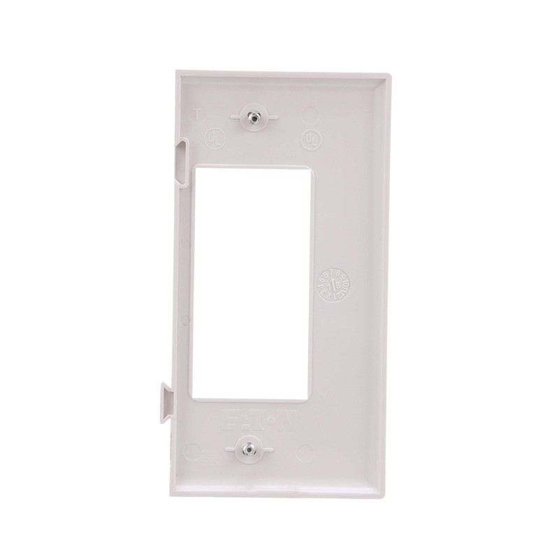 EATON Wiring STE26W Polycarbonate 1-Gang Decorator Sectional Mid Size Wall