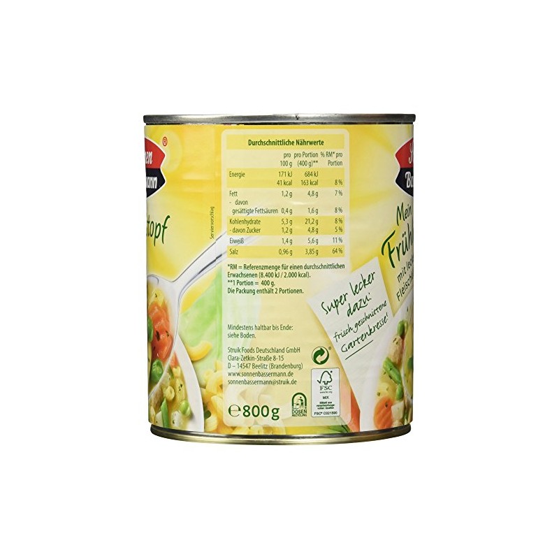 Sonnen Bassermann Spring Pot with Delicious Meat Dumplings, 800 g