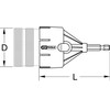 KS Tools 105.3005 adapter for pipe deburrer, 50mm