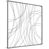 Vassa 39 1/2" High Black Wire Rectangular Metal Wall Art