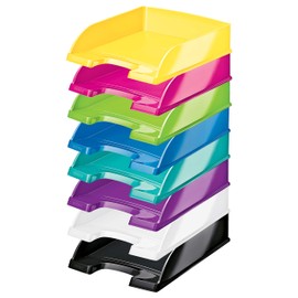 Leitz A4 Letter Tray, Metallic Pink, Wow Range, 52263023