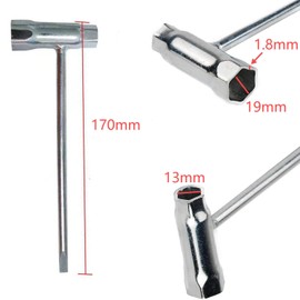13 x 19 mm Chainsaw Wrench Scrench with 4 Bar Nuts for S-T-ihl S170 MS180 MS230 017 018 019 020 021 023 024 025 026 028 034 Chainsaw Replacement Parts Repair Tools