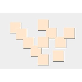 100 Square Note Cards: 2"x2" 2.5"x2.5" - Color Cardstock ((2" x 2"), Ivory)