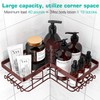 YASONIC Corner Shower Caddy, 3-Pack Adhesive Shower Caddy with Soap