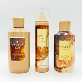 Vanilla Cafe Bath & Body 3-Piece Bundle | Body Wash, Fine Fragrance Mist and Daily Nourishing Body Lotion
