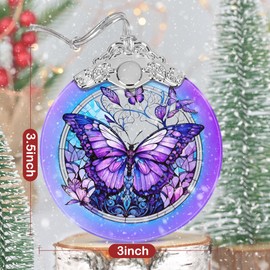 Butterfly Ornament, Christmas Ornament, Christmas Decoration, Ornaments for Christmas Tree, Stained Glass Ornament, Heirloom Keepsake, Gift Exchange, Gift Ideas, Bauble Present