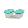 TUPPERWARE Ice Crystal Freezer Containers 170 ml (2) Mint White