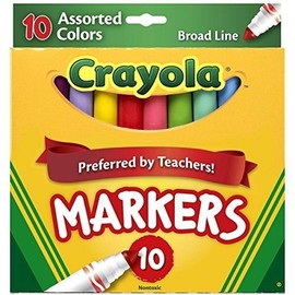 Crayola Assorted Broad Line Markers 10 Count - 2 Pack