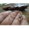 ★ OLIVE HANDGEFERTIGTE KERAMIK & SILBER CREOLEN ★ einmalige Ethno