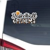 Basketball Grandma Sticker, Leopard Print Basketball Vinly Decal for Cars