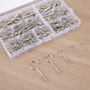 HonQiShiMY Pack of 185 Screw Hooks, Ceiling Hooks, Eye Screws