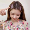 EZ PEACH Non-marking Bangs Clips, Tortoise Shell Style, 6 Pieces,