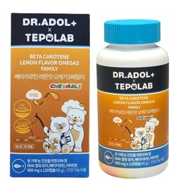 Tepolab Omega 3 Dr. Adol Beta Carotene 120 tablets per month / 테포랩 오메가3 닥터아돌 베타카로틴 1개월 120정