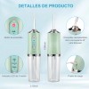 Irrigador Bucal Limpiador Dientes Eléctrico Boquillas Color Verde