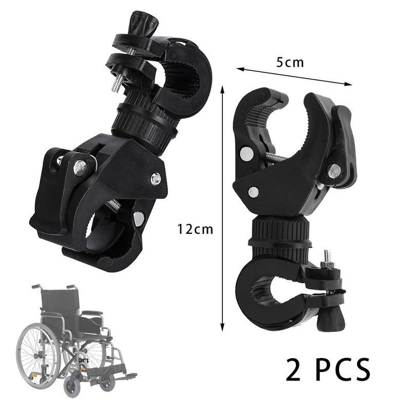 FUSONGQINTANG Pack of 2 Torch Holder Bicycle Light Holder 360